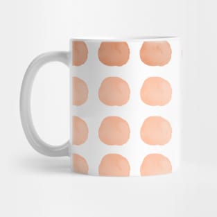 Orange Watercolor Cute Happy Polka Dots Art Mug